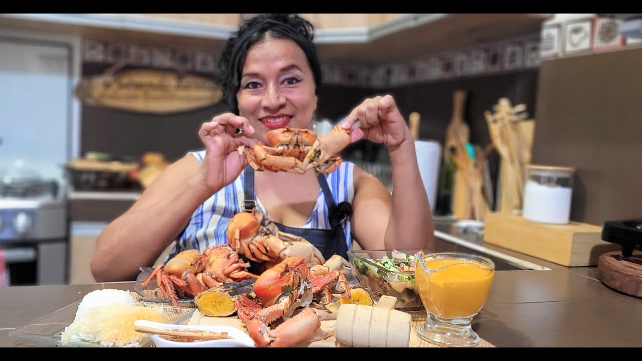CÓMO PREPARAR LOS MEJORES CANGREJOS CRIOLLOS🦀🇪🇨, con salsa de cangrejos Naranja paso  a paso