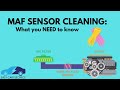 MAF sensor cleaning: the how to and what to use!