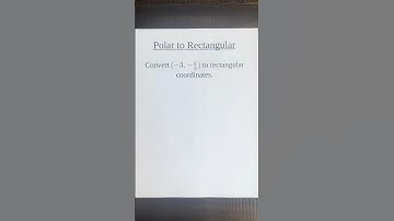 Polar to Rectangular Coordinates #polarcoordinates #rectangularcoordinates #precalculus