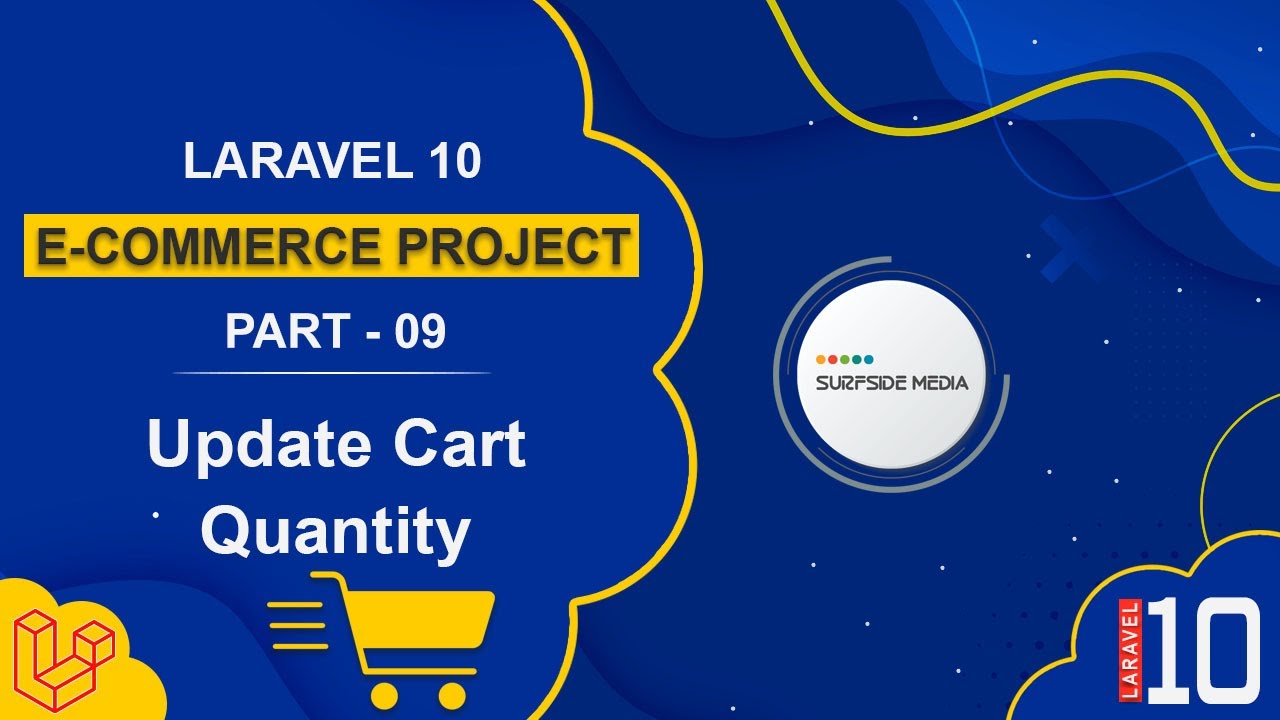 Laravel 10 E-Commerce Project - Update Cart Quantity