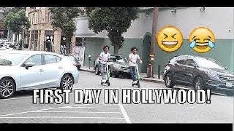 FIRST DAY IN HOLLYWOOD VLOG!! (TYLER GOT INJURED)