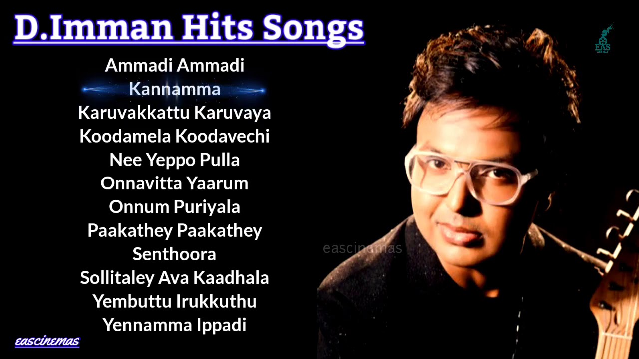 D Imman Melody Songs  Jukebox  Tamil Love Songs  D Imman Hits  Tamil Hits  EASCINEMAS