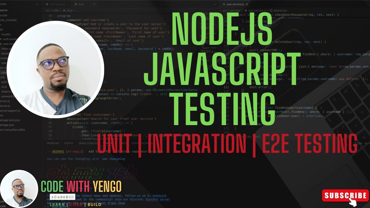 Master Testing in Node.js (JavaScript): Unit, Integration & E2E Testing ...