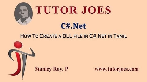 How To Create a DLL file in C#.Net in Tamil