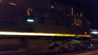 [CSX] 3166 Leads U306-04 @ Track Speed In Fayetteville NC