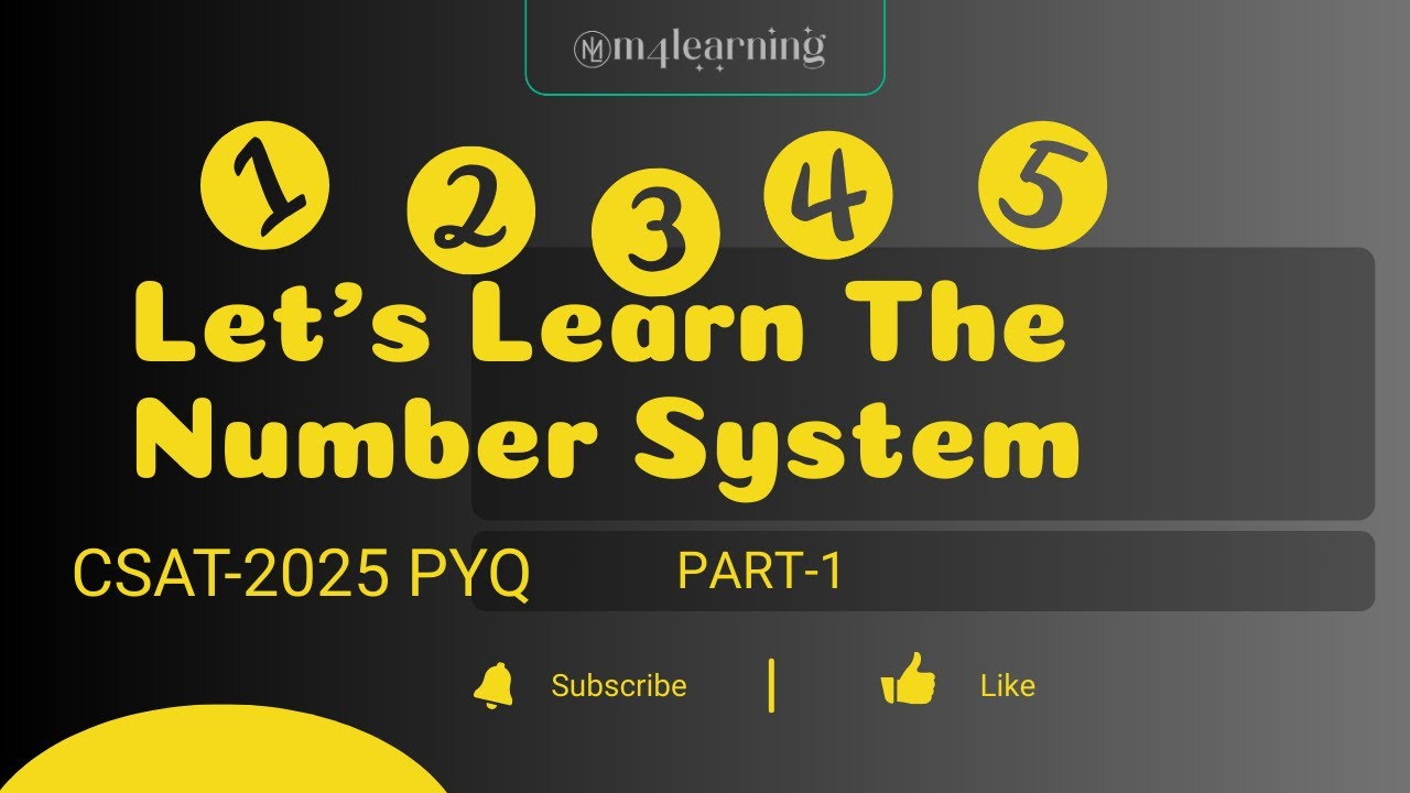 NUMBER SYSTEM- 2025 CSAT PYQ WITH CONCEPTS IN MALAYALAM part-1