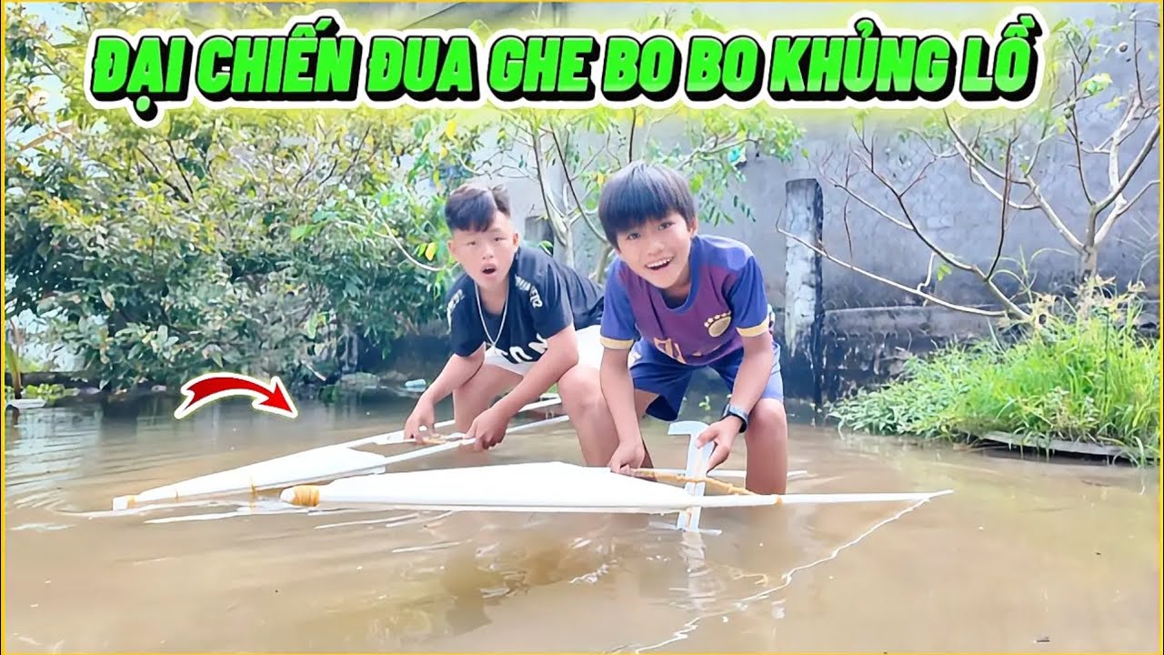 VLOG | 1 Ngày Bé Lâm Đại Chiến Đua Ghe Bo Bo Khủng Lồ ?