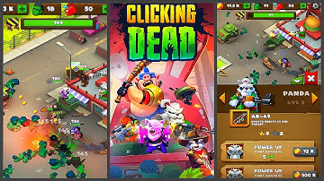 Clicking Dead - Zombie Idle Defense (Gameplay Android)