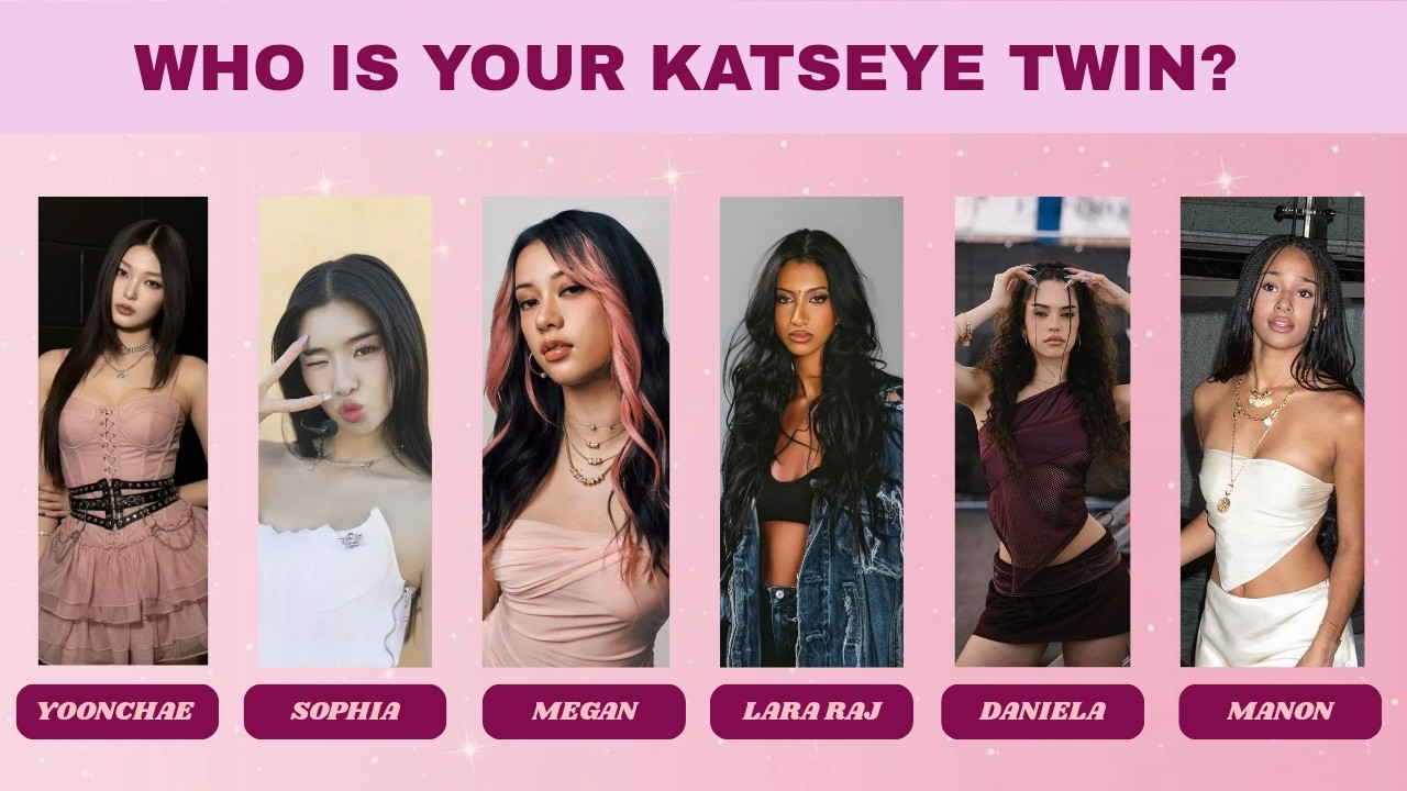 Who is your KATSEYE twin👀🎀|| Pick one quiz|| Fun personality quiz ✨️