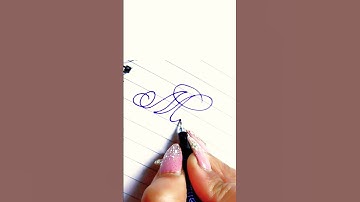 "Mahi" in cursive writing #shorts #youtubeshorts #calligraphy #cursive #handwriting
