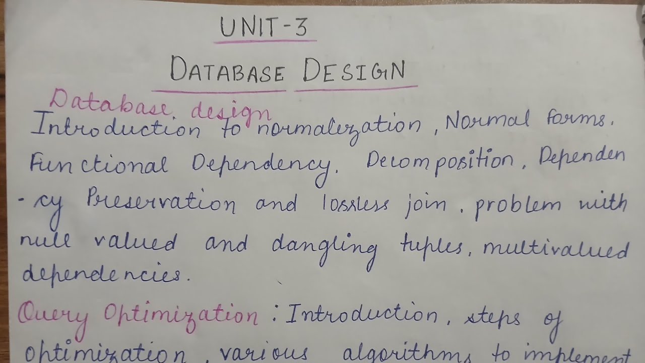 Unit-3 One Shot [ Part-1 ] | Database Management System | Explained in Hindi | RGPV Btech | 