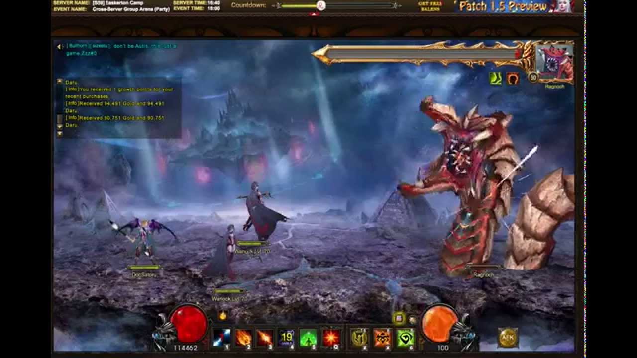 13.46% damage on World Boss in Wartune