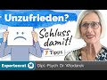 Sind sie unzufrieden diese 7 tipps helfen ihnen sich wieder ausgeglichen und glcklich zu fhlen