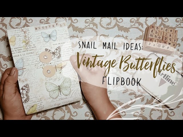 Snail Mail Ideas #4: Vintage Butterflies Flipbook | NYZETV ♥ Snail Mail Ideas #4: Vintage Butterflies Flipbook | NYZETV ♥