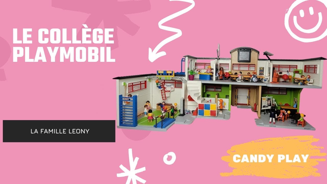 Vidéo playmobil en français: La famille Léony au collège.