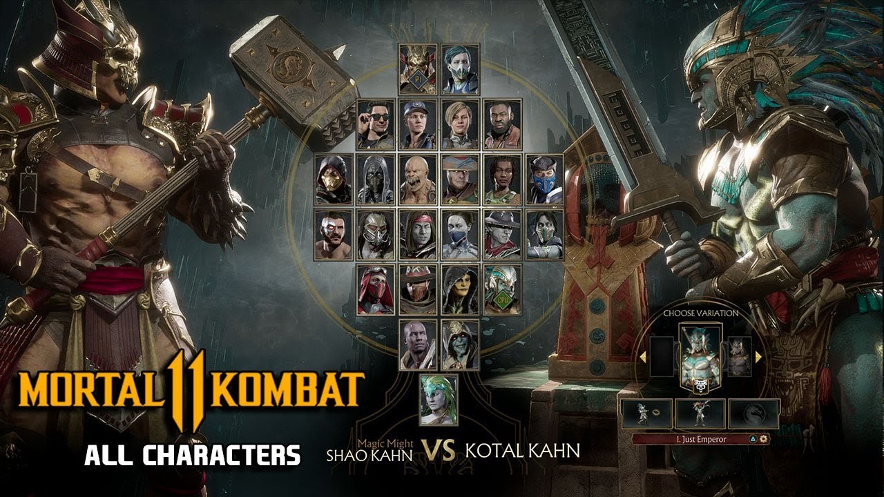 mortal kombat 11 roster