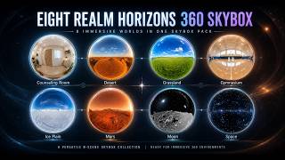 Unity Assets[Trailer]:Eight Realm Horizons 360 Skybox | 8 Immersive Worlds Promo