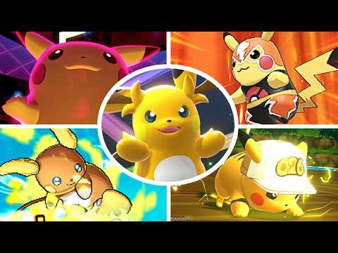 Evolution of Pikachu Signature Moves in Pokémon Games (1996 - 2026)