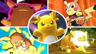 Evolution of Pikachu Signature Moves in Pokémon Games (1996 - 2026)
