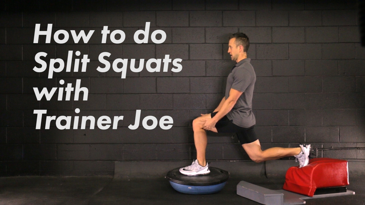 How to do Split Squats with Trainer Joe - YouTube