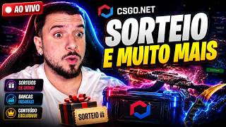 AO VIVO 🤑 2x SORTEIOS no CSGO.NET pra vocês! vem fazer parte da RESENHA - !ajuda