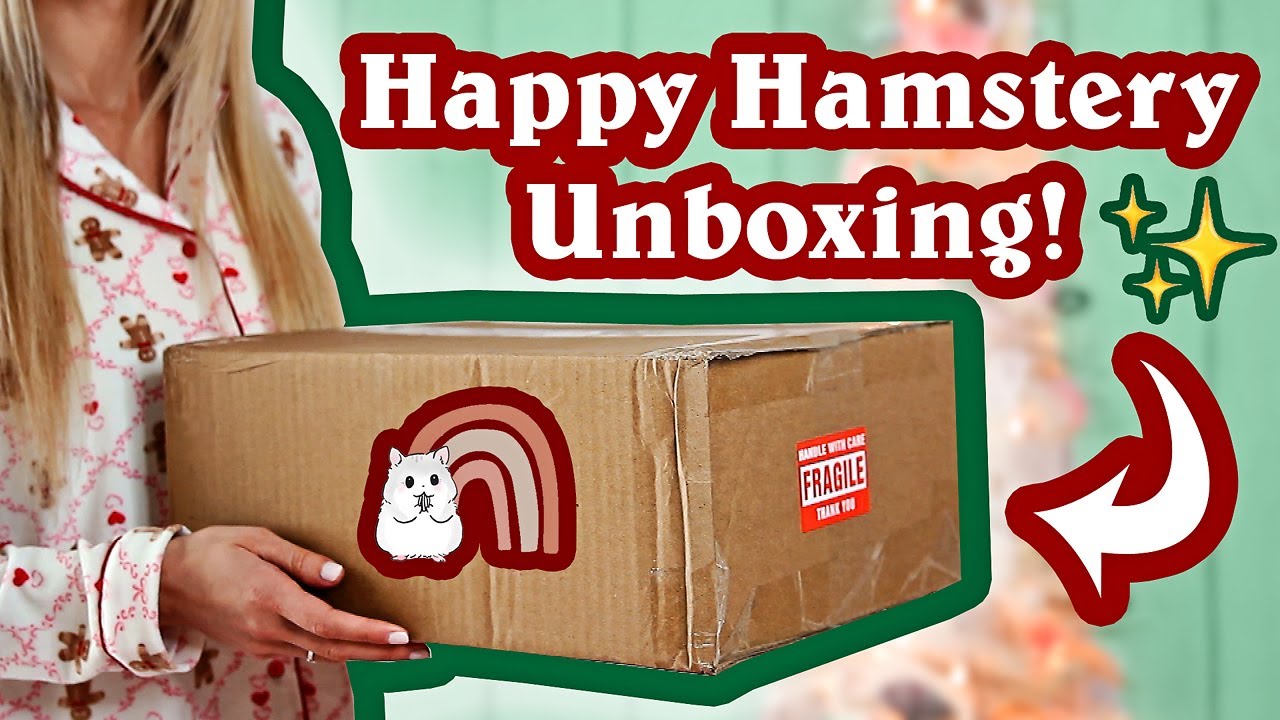 Happy Hamstery Holiday Unboxing! 🎄 Hamster Supplies & Goodies!