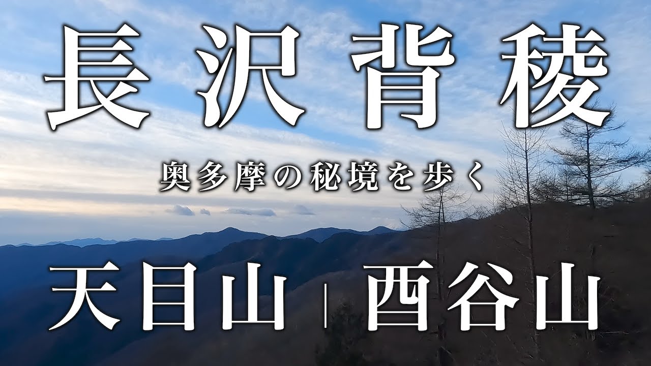 【長沢背稜】天目山・酉谷山｜奥多摩最深部を歩く｜人がいない魔境へ 奥多摩のさらに奥の秘境へ【真冬の避難小屋泊登山】