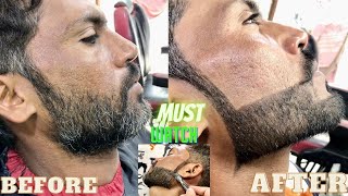 How To Old Men To Young Men ☆ Beard Style 🔥Colour enhance a Beard Simply Tutorial Jeddah Salon 2023