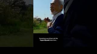 Hayao Miyazaki being sad