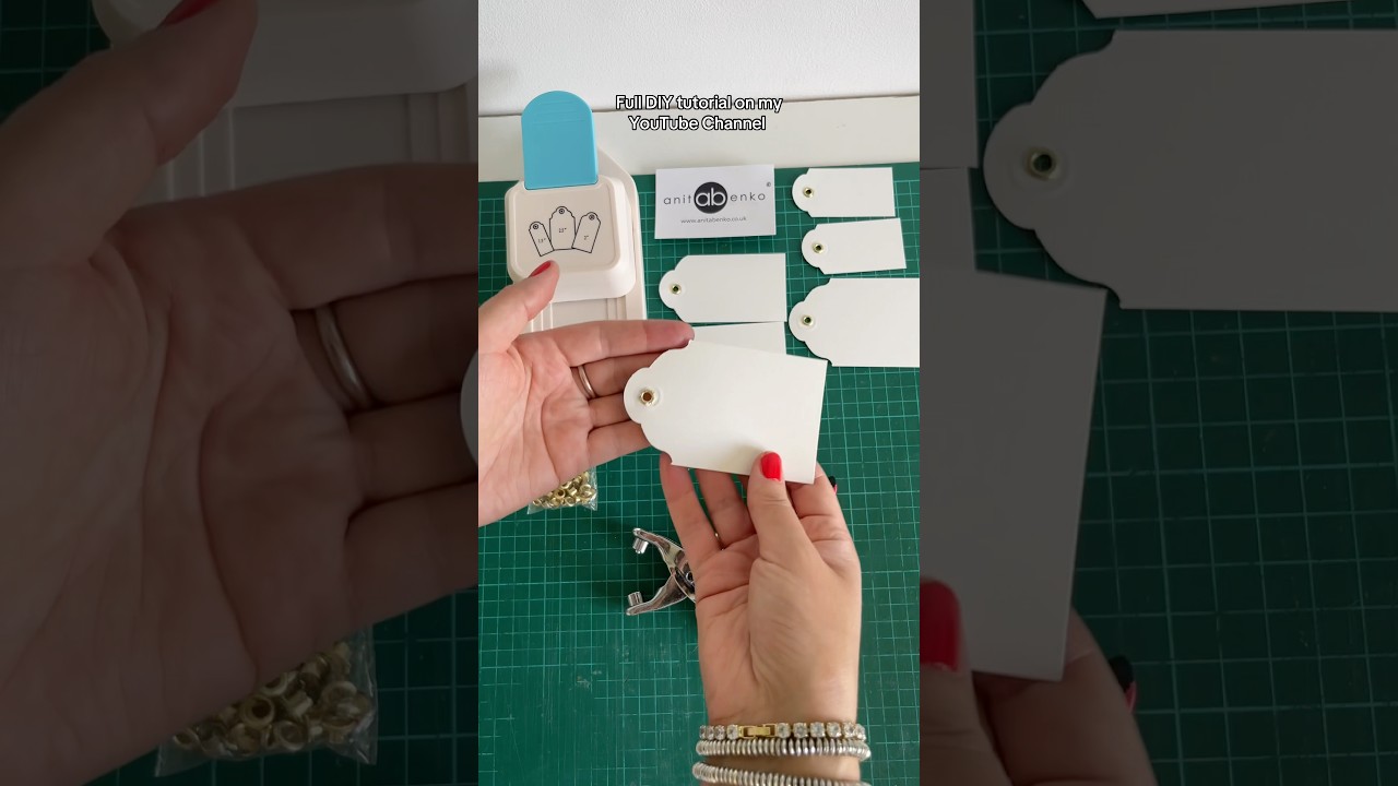 How to make clothes Labels, Business label DIY tutorial, Paper tag label DIY,  Anita Benko