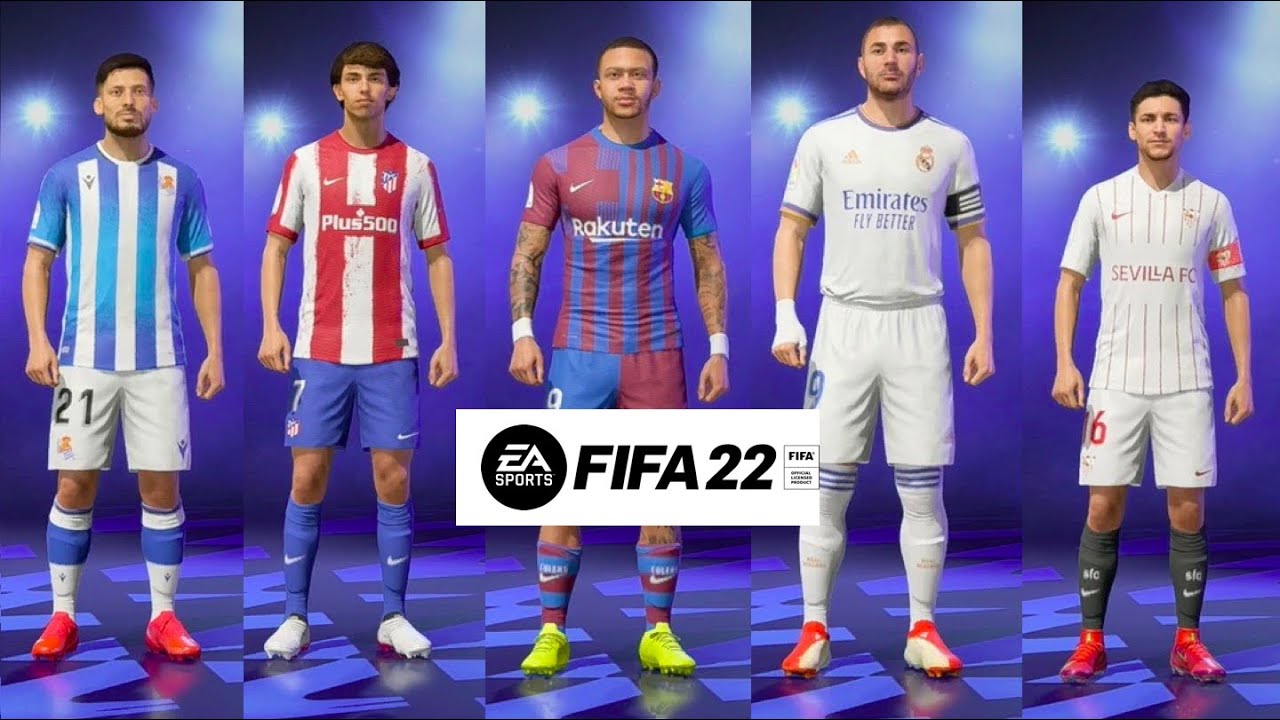 ALL LA LIGA PLAYER FACES + RATINGS ! FIFA 22