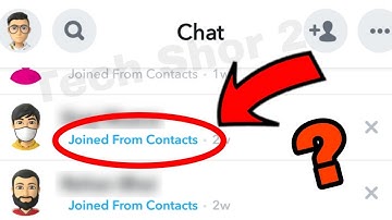 What Is Joined From Contacts In Snapchat