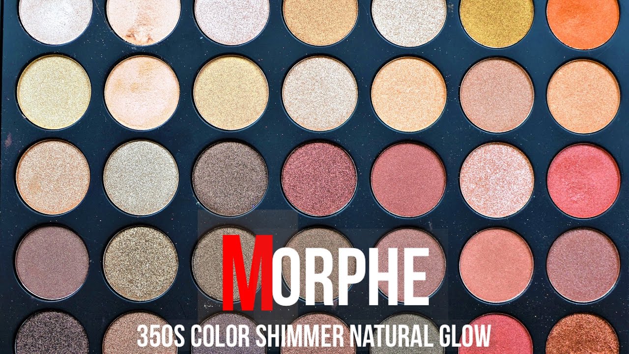 Morphe 35os Color Shimmer Natural Glow Palette with Light Gold Natural Shimmer