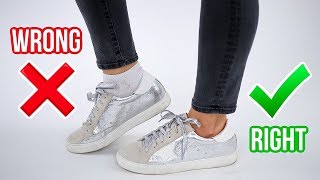 8 Ways You’re Wearing Shoes WRONG! *how to fix*