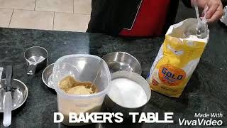 How  to measure flour and sugar in cups.