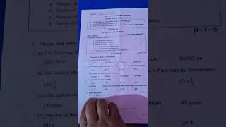 Dav public school Odisha Class 3 maths Annual exam paper