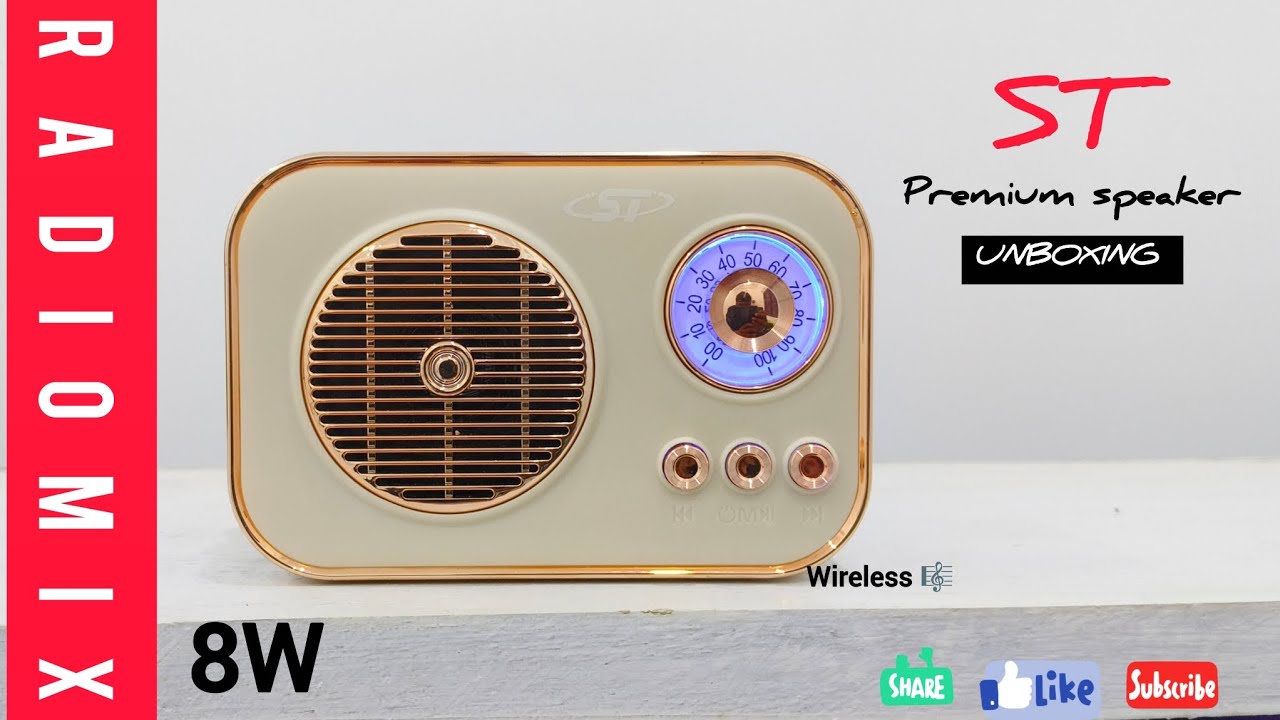 ST RADIOMIX Speaker 🔊 ASMR | UNBOXING | 8W 