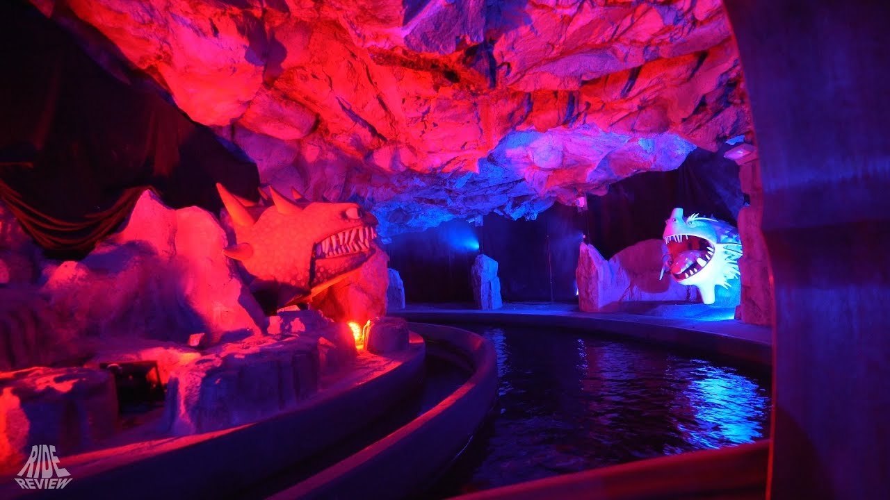 Drachengrotte (Drachenzähmen leicht gemacht) - POV - Heide Park Resort - MACK Rides - Kanalfahrt