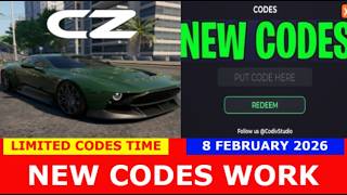 *NEW CODES* Car Zone Racing &amp; Drifting ROBLOX | LIMITED CODES TIME | February 8, 2026