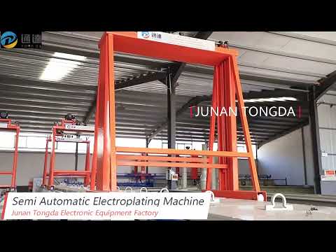 SEMI AUTO electroplating machine for metal Chrome plating anodizing dyeing #junantongda #plating