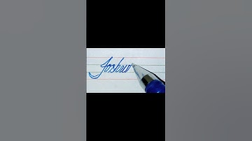 Joshua write ✍️ in beautiful cursive style #calligraphy #handwriting