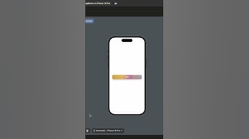"Progress bar in SwiftUI -growing smoothly with progress and clipped to aesthetic rounded corners."
