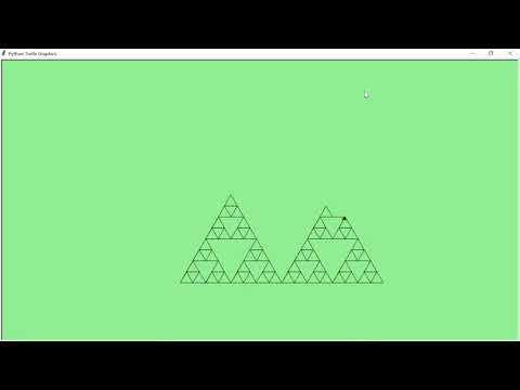 Costruzione Triangolo di Sierpinski (25 righe di codice Python)