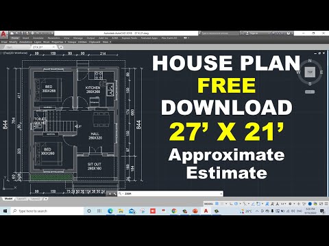 27 X 21 House Plan with Estimate