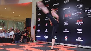 Valentina Shevchenko Shows Off Striking Dance at UFC Belem Workouts - MMA Fighting