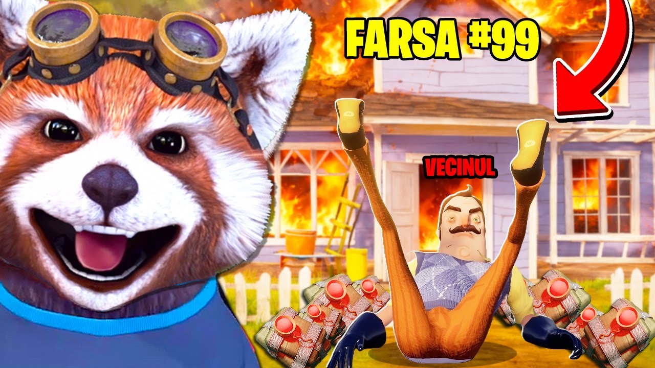100 FARSE cu BOMBA in HELLO NEIGHBOR