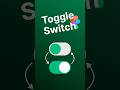 Create Toggle Switch Button | Figma Tutorial Animation