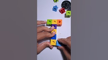 ASMR - DIY letter I from mathlink cubes #shorts #diy #alphabet
