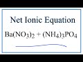 Net Ionic Equations and Solubility Rules