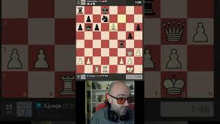 Se deja cosas y ya no es capaz de remontar #Ajedrez #Chess #Tactica #Chessgame #Tecnica #Calculo